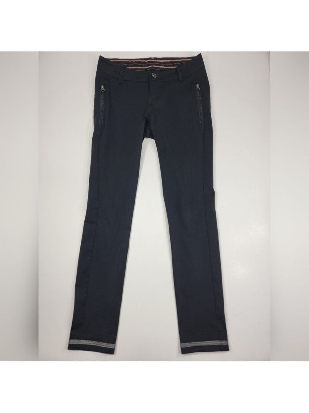 Lululemon Out and About Pant Women's 4 Black Rare Zipper Pockets Stretch Slim